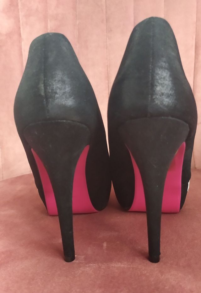 Nuevos - t39 tacones negros fiesta