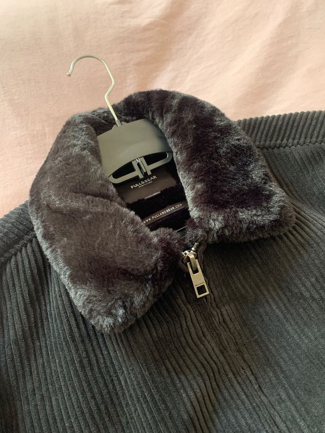 Cazadora aviador pana