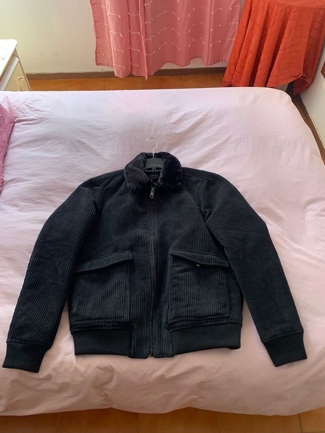 Cazadora aviador pana