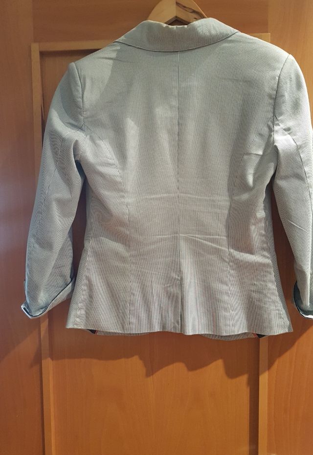 americana mujer rayas