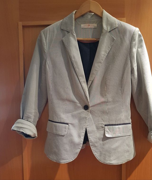 americana mujer rayas