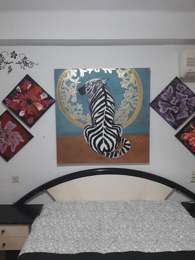 cuadro abstracto.  moderno.  decoración