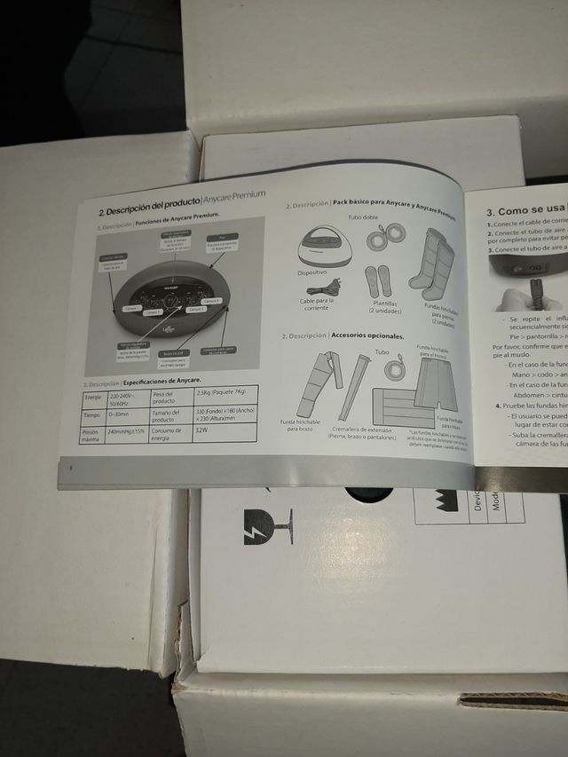 Maquina.Presoterapia.Casa Anyacare.Nuevo.