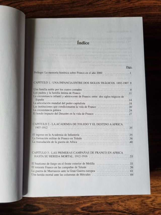 Libro Franco, la historia