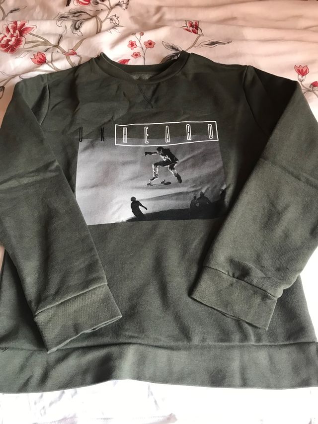 Sudadera verde botella