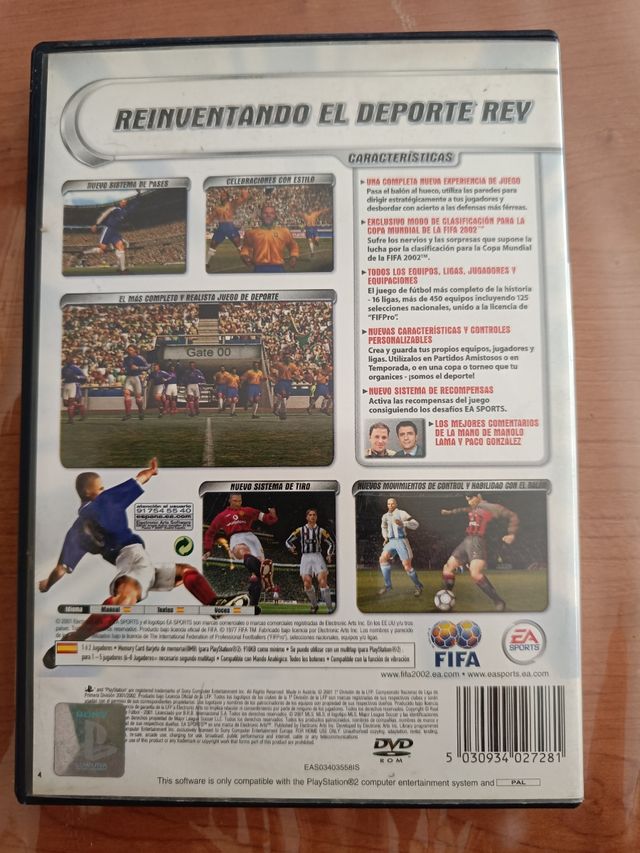 Juego PS2 FIFA 2002