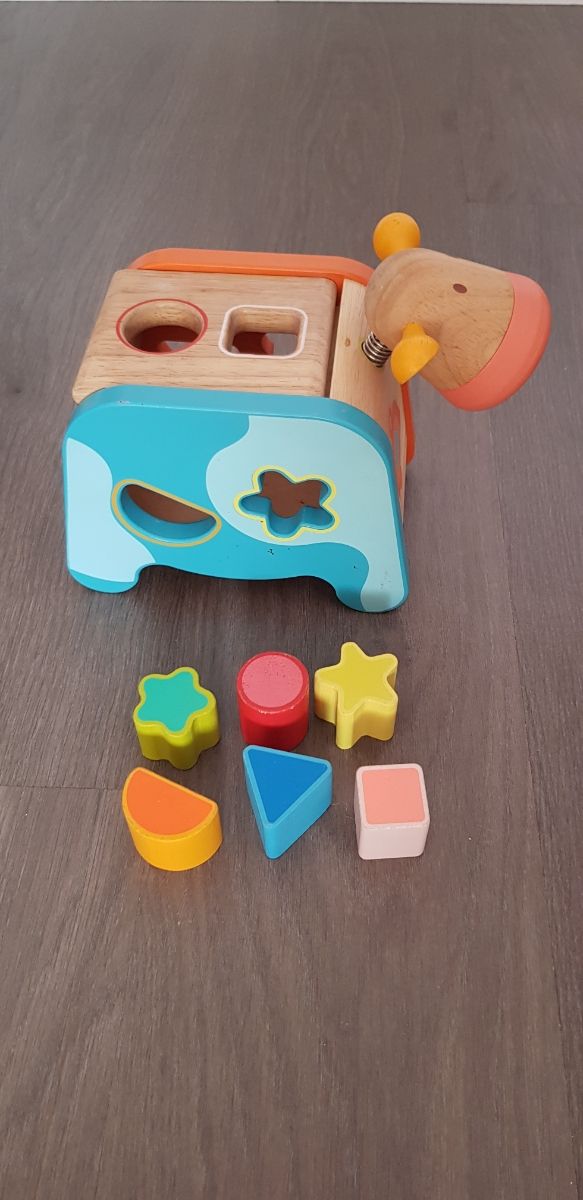 Djeco Caja de formas Vaca