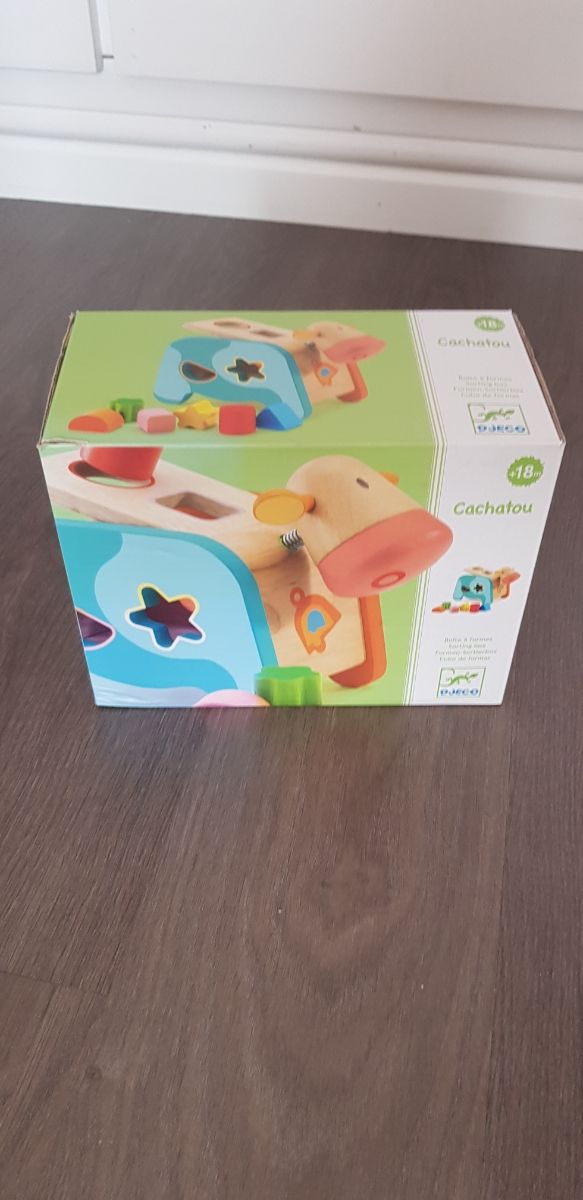 Djeco Caja de formas Vaca