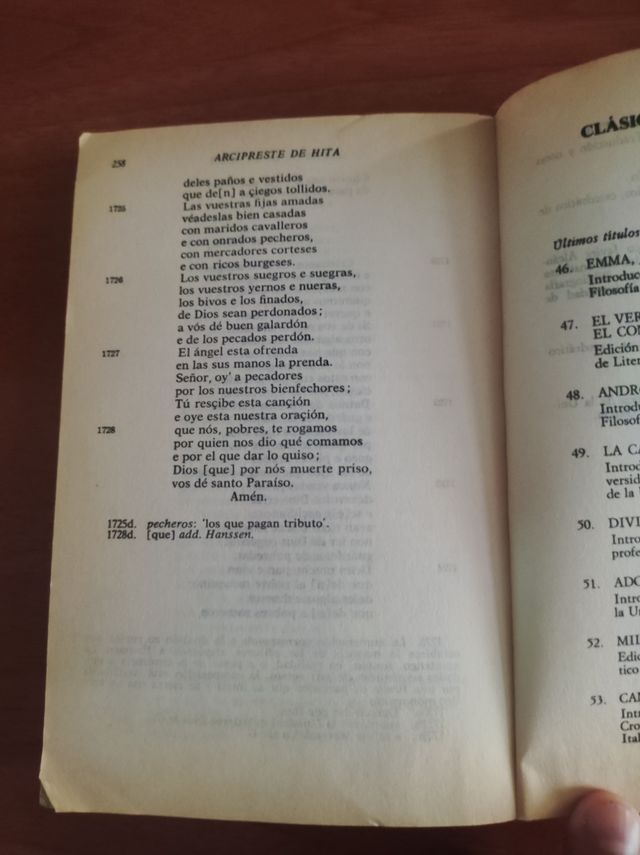 Libro de Buen Amor, de Arcipreste de Hita.