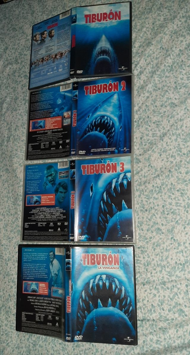 COLECCION SAGA COMPLETA TIBURON DVD DESCATALOGADAS