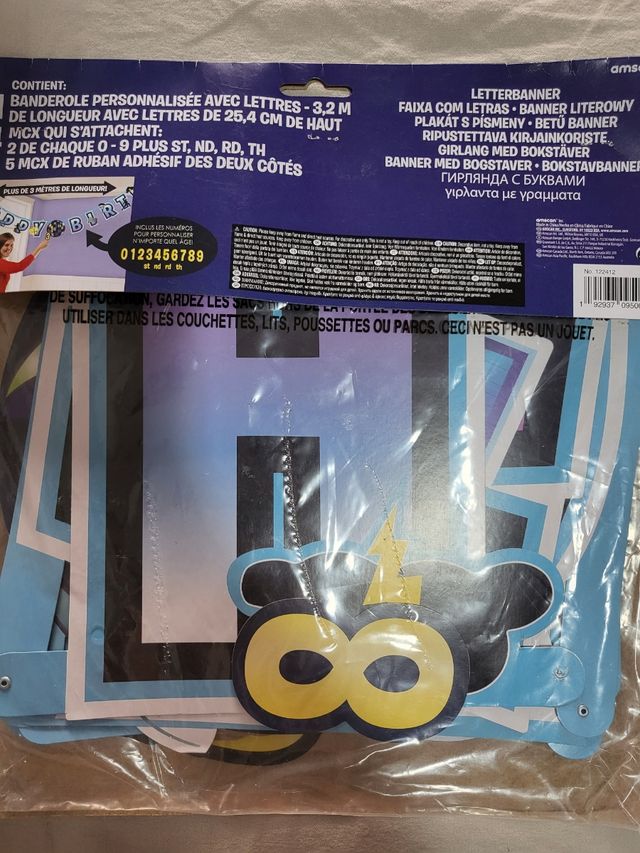 guirnalda decoración cumpleaños fiesta fornite