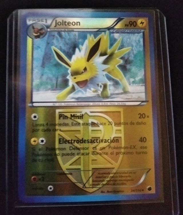 Carta pokemon reverse antigua