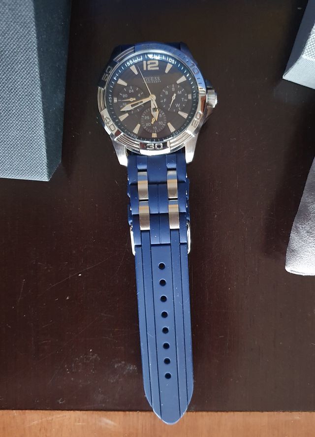 RELOJ GUESS SPORT STEEL AZUL SUMERGIBLE
