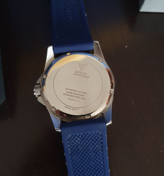 RELOJ GUESS SPORT STEEL AZUL SUMERGIBLE