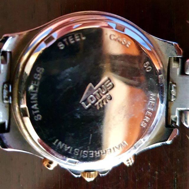 RELOJ LOTUS INOX-ORO SUMERGIBLE