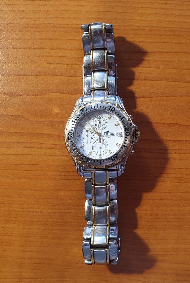 RELOJ LOTUS INOX-ORO SUMERGIBLE