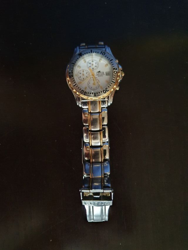 RELOJ LOTUS INOX-ORO SUMERGIBLE