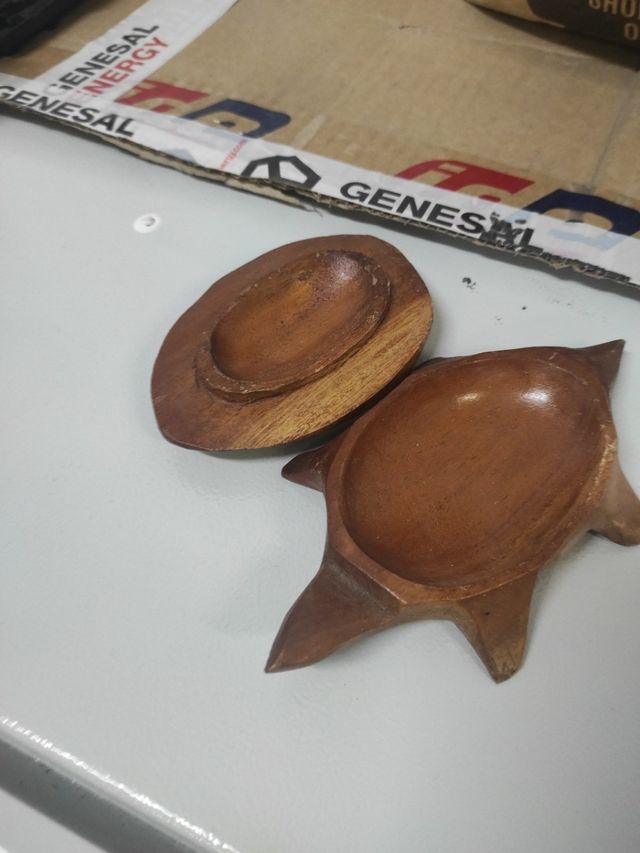 Tortuga guardallaves madera