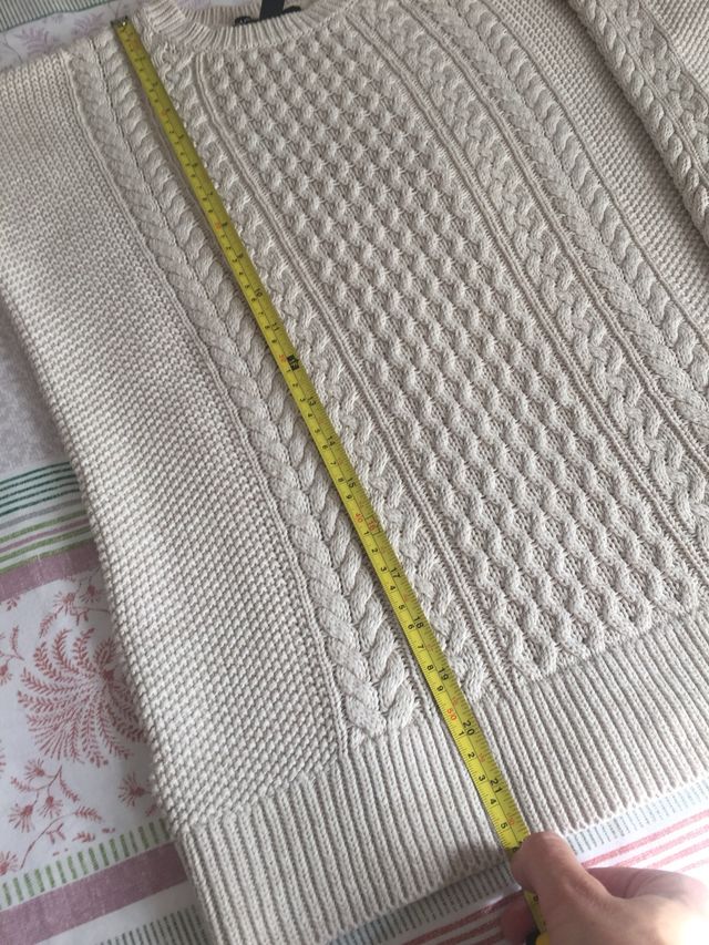 Jersey beige de Mango. Talla S.