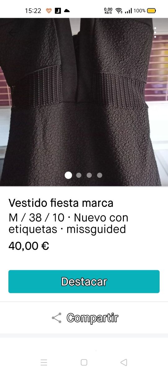 vestido ceremonia nuevo. calidad