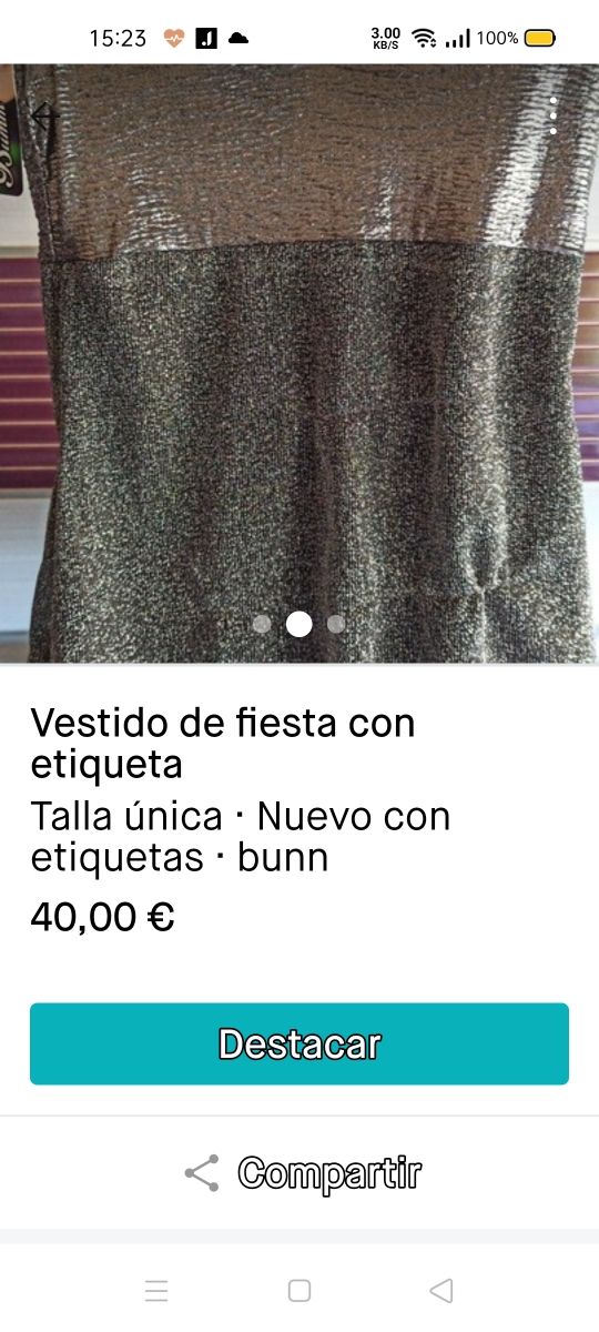 vestido de ceremonia nuevo