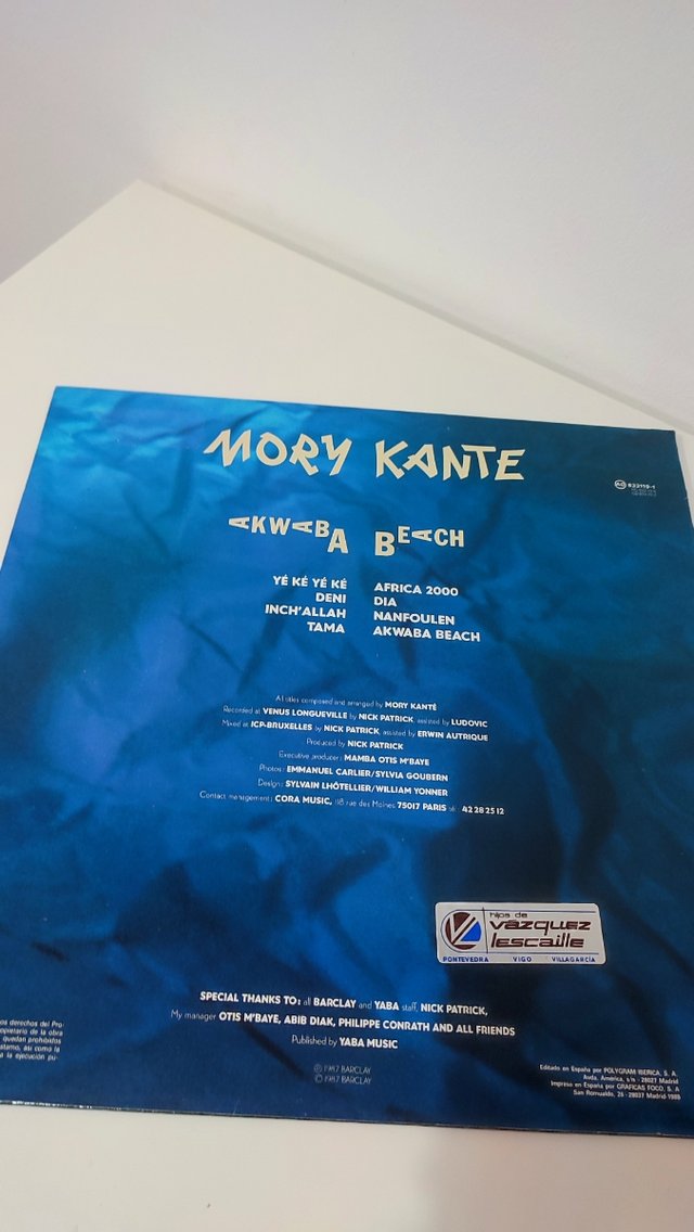 Vinilo Mory Kante