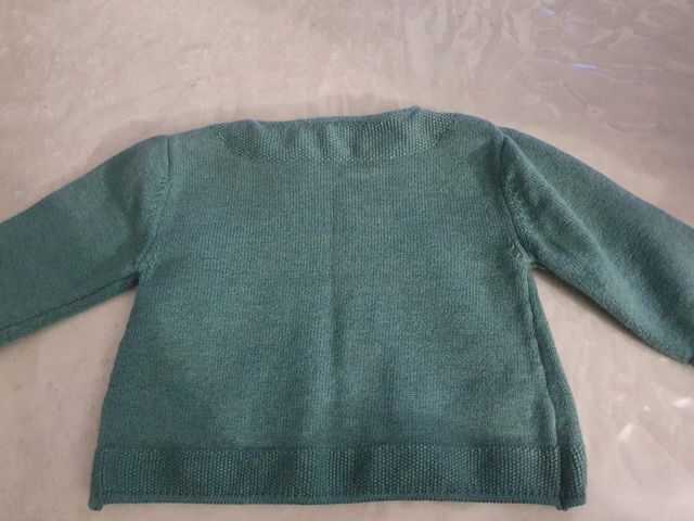 Chaqueta tutto piccolo verde  t- 74cm 9M ceremonia