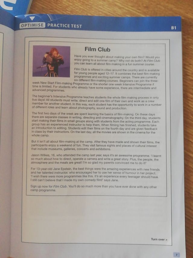 Libro inglés Optimise