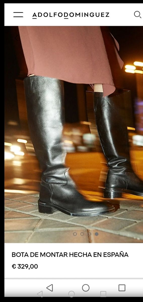 BOTA PIEL MARRÓN OSCURO T.39