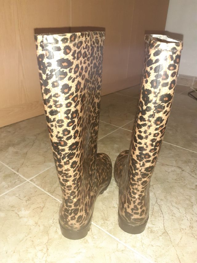 Botas altas de agua, suaves por dentro,calentitas