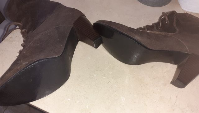 botines de cuero auténtico N° 39 varias posiciones