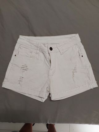 Lacoste Live Pantalón Corto Blanco Vaquero