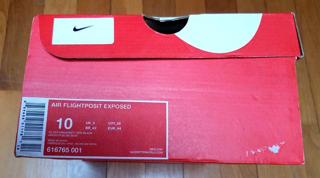 Nike Air Flightposite Exposed Zebra 44eu