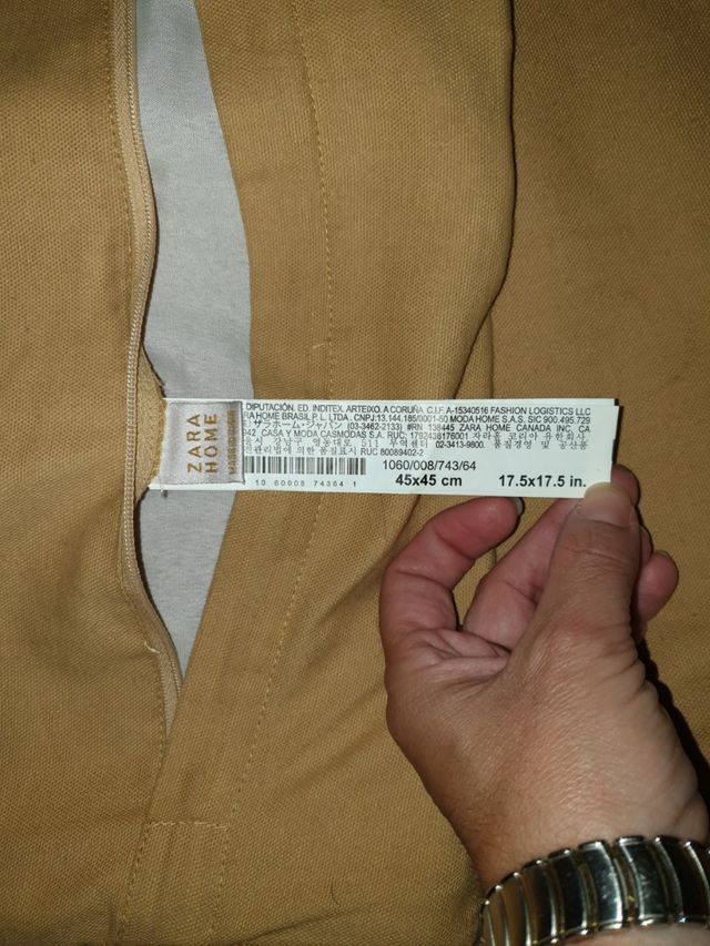 cojin de zara home