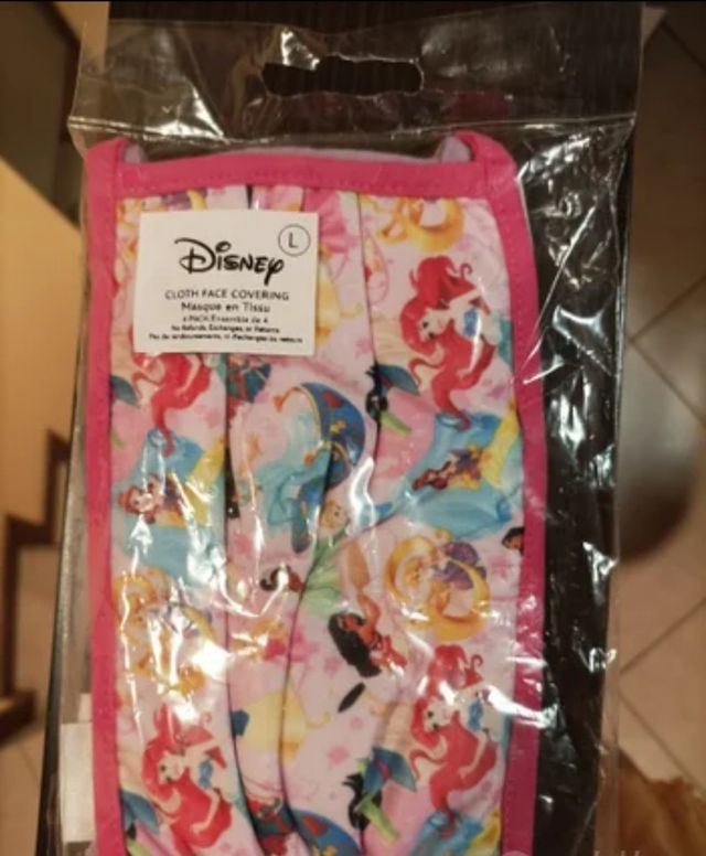Disney set 4 maschere  tema Principesse - Taglia L
