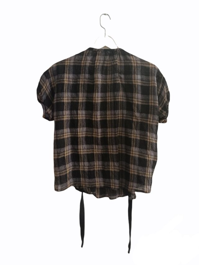 Blusa étnica monedas tonos azulados Zara