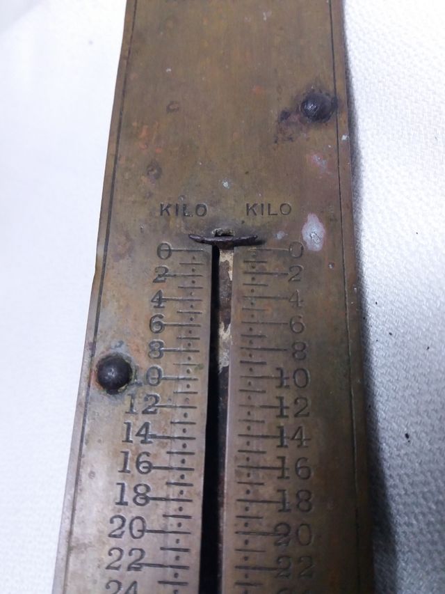 Peso antiguo Salter -funcionando-