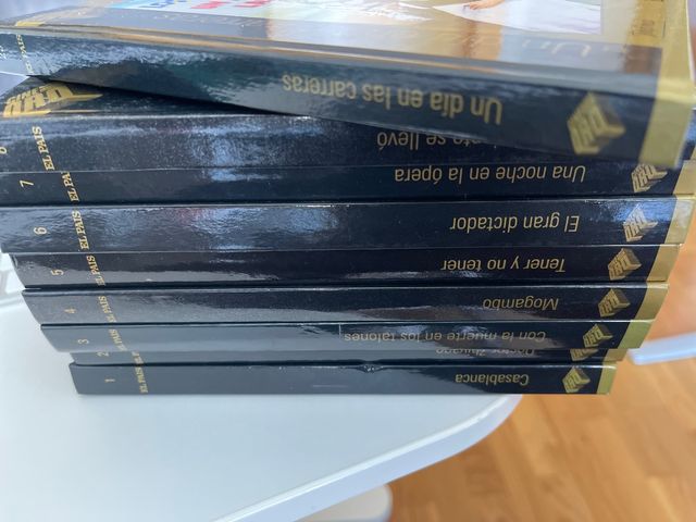 Películas clásicas DVD, libro (precio 9 películas)