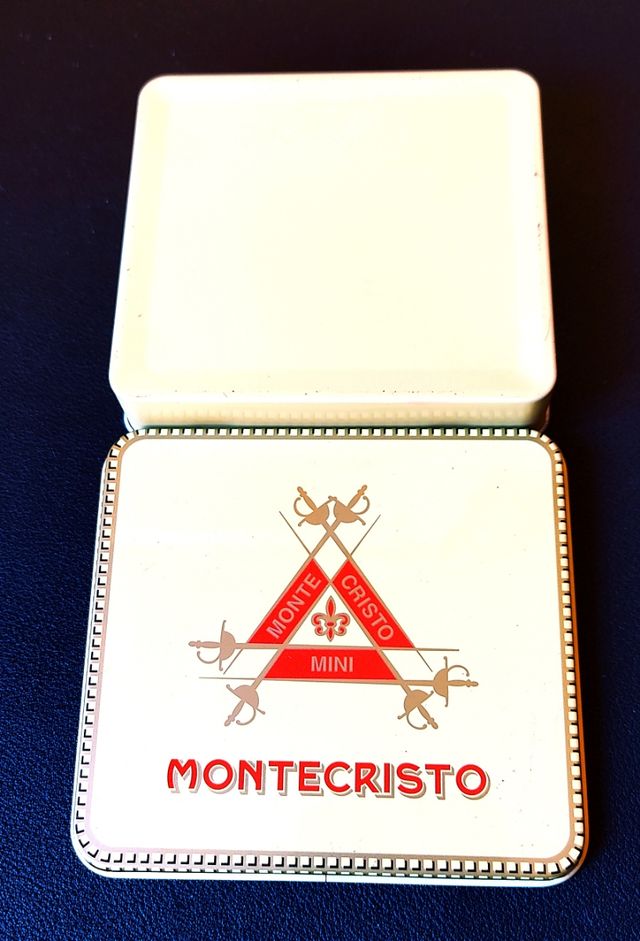 AÑOS 90 MONTECRISTO CAJITA METÁLICA PURITOS