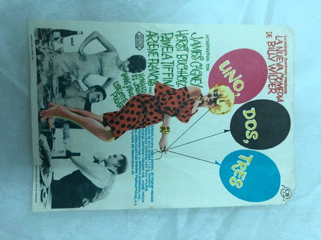 Cartel de cine  uno, dos, tres billy  wilder