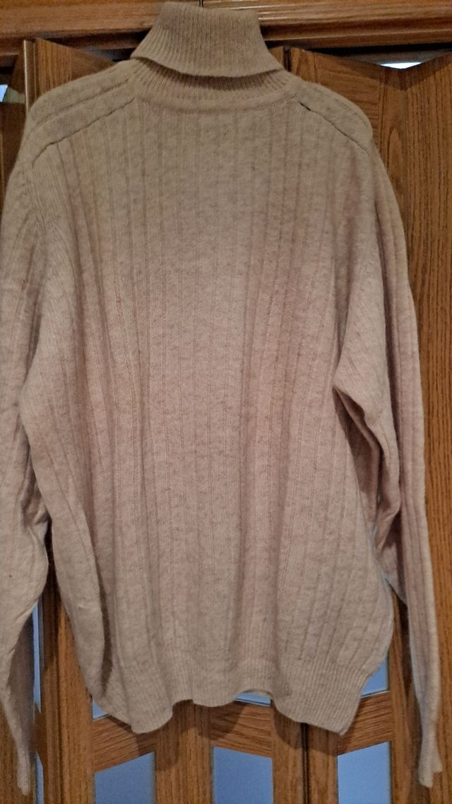 jersey lana cuello alto hombre