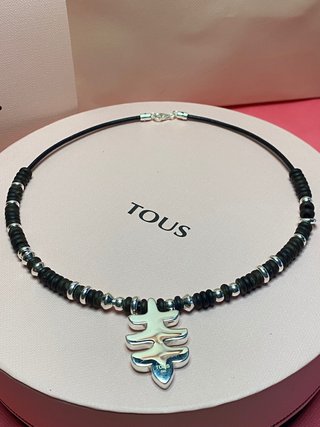 Collar TOUS PLATA 925 y CUERO