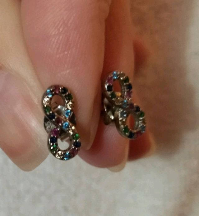 PENDIENTES DE PLATA DE LEY 925 DE INFINITO