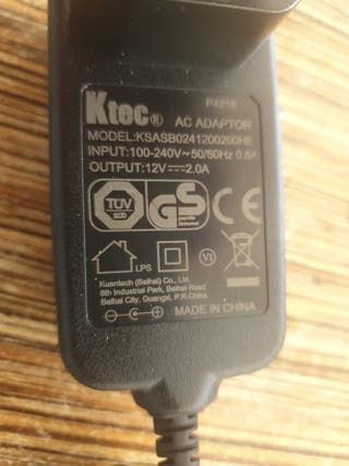 Fuente alimentación TV BOX 12V 2A m4 fuengirola