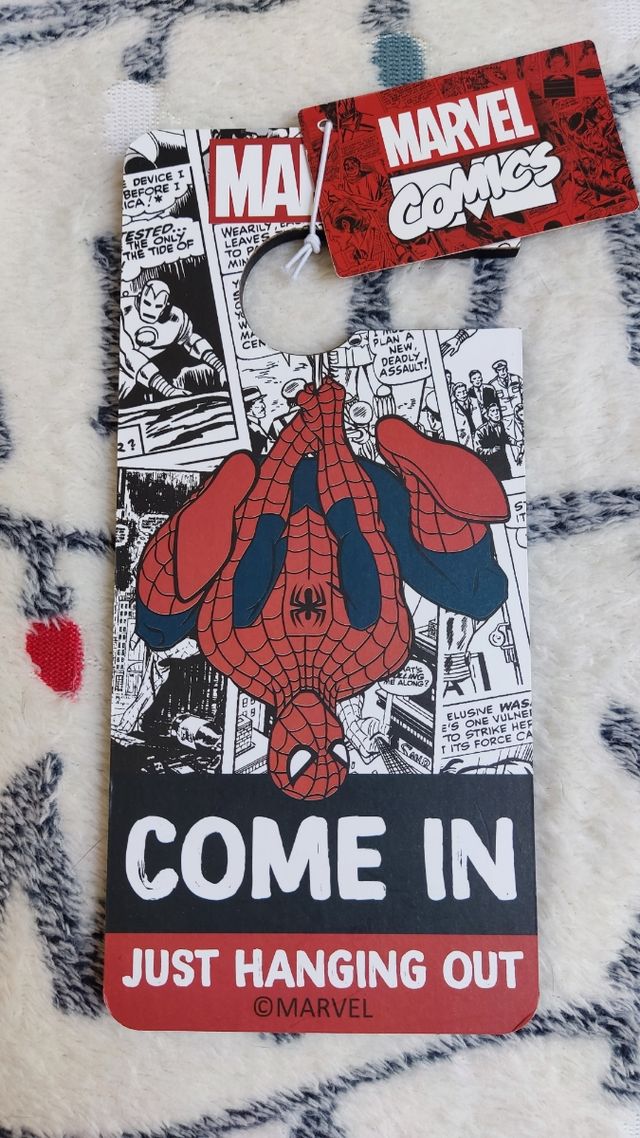 Colgador Puerta Entrar/No molestar Marvel