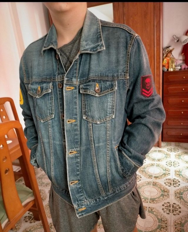 Chaleco y chaqueta vaquera