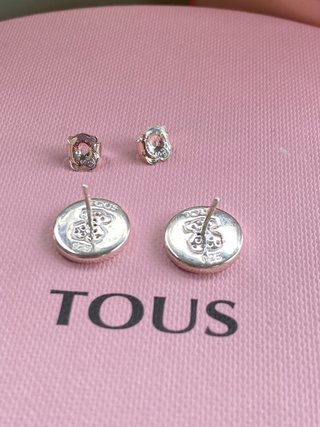 PENDIENTES TOUS PLATA925 y ESPINELAS