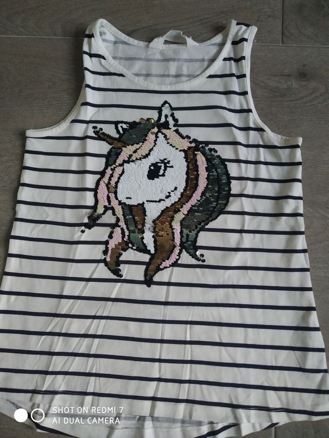 camiseta de tirantes t 8-10 h y m