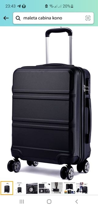 Maleta cabina KONO 55x40x22 - A ESTRENAR de segunda mano por 44,5 EUR en  Barcelona en WALLAPOP