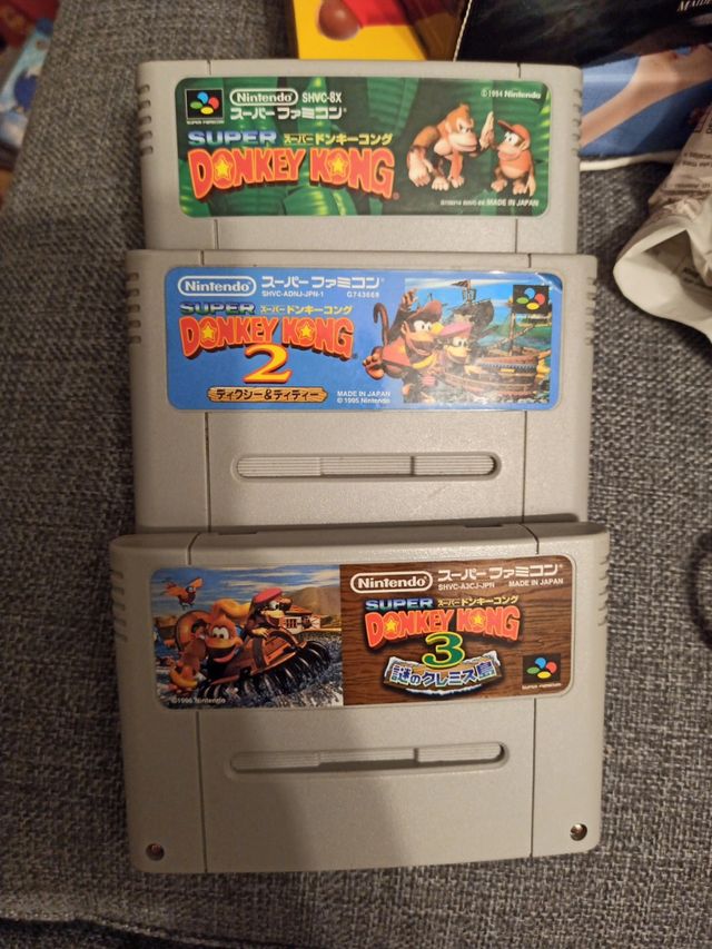 Donkey kong 1, 2 y 3 snes